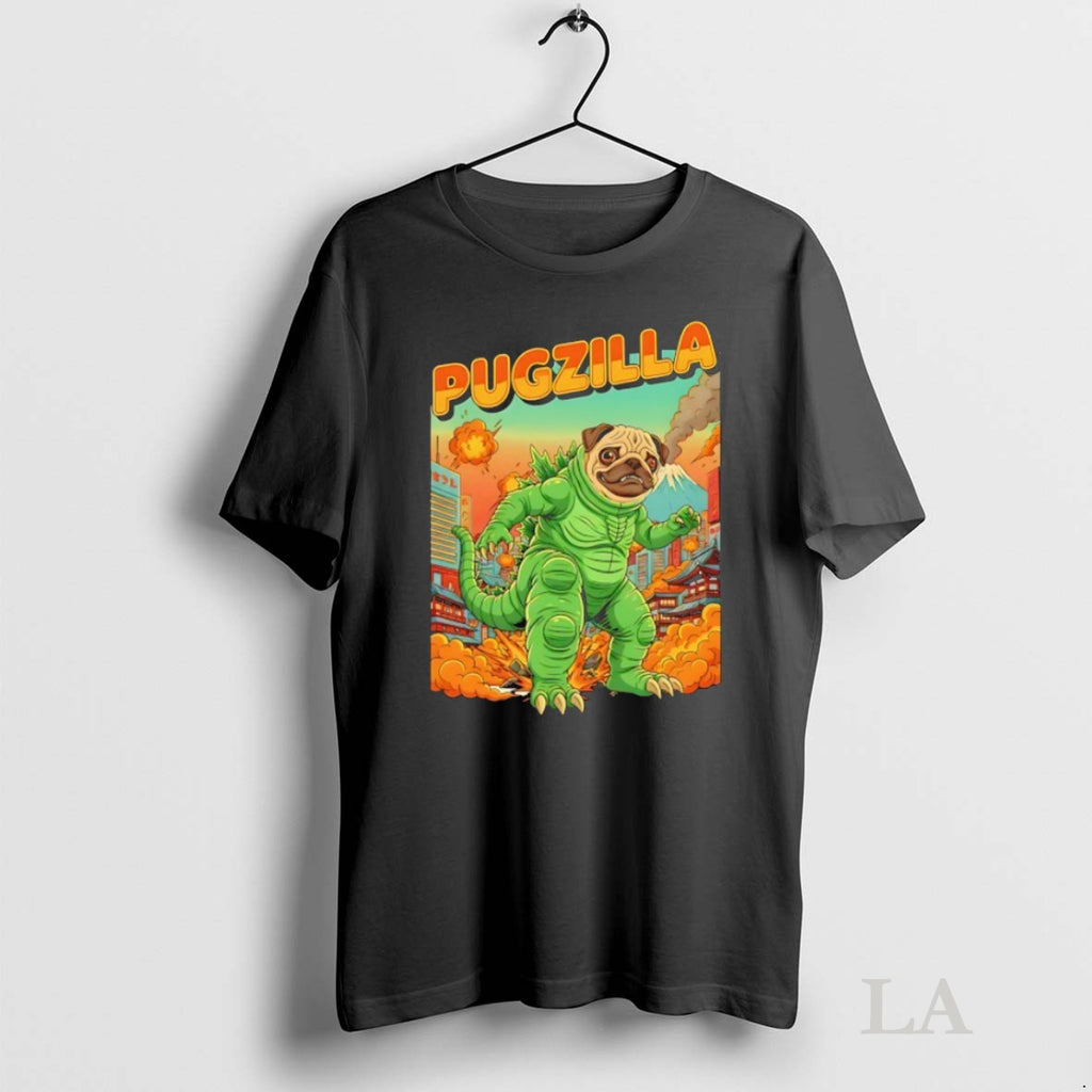 Original Pugzilla Kaiju Parody Shirt Hoodie Sweatshirt | PurePodTees.com
