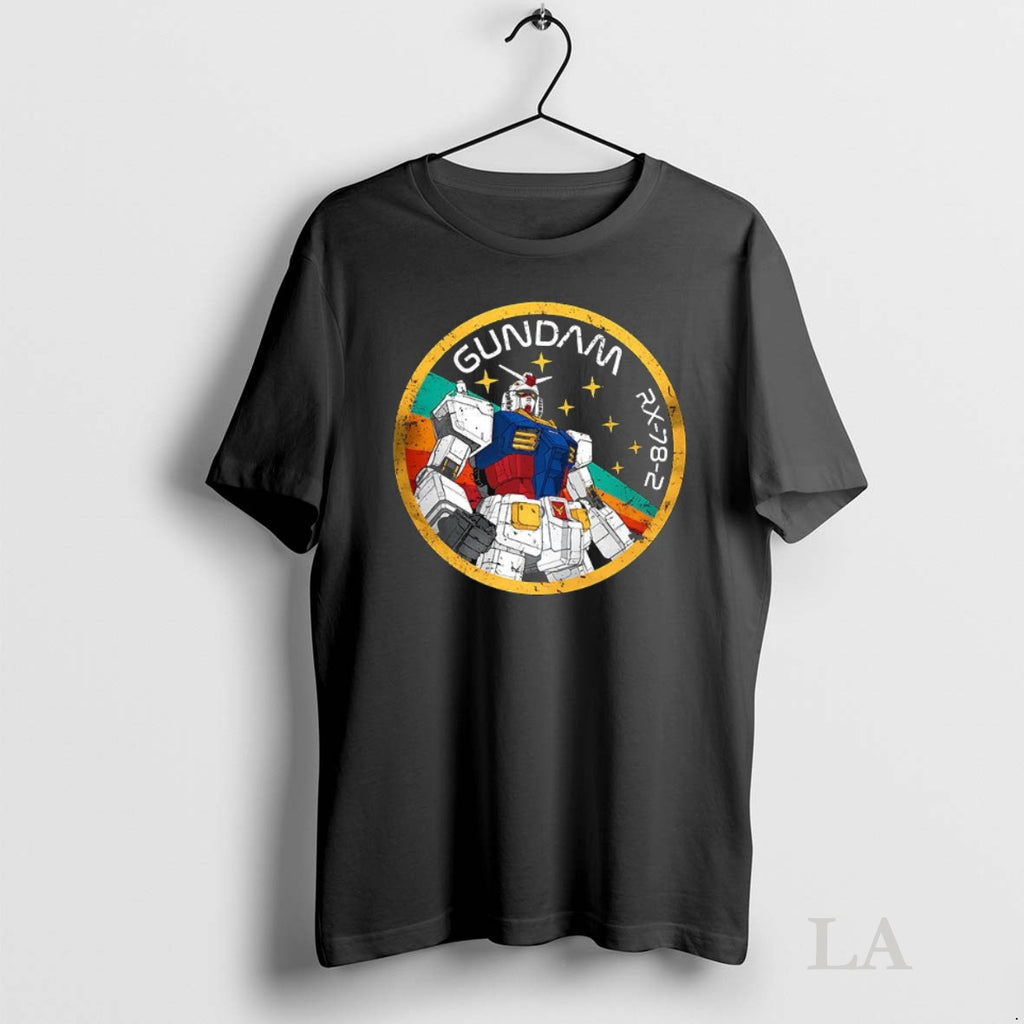 Original Rx 78 2 Patch Gundam Anime Rainbow Shirt Hoodie Sweatshirt | PurePodTees.com