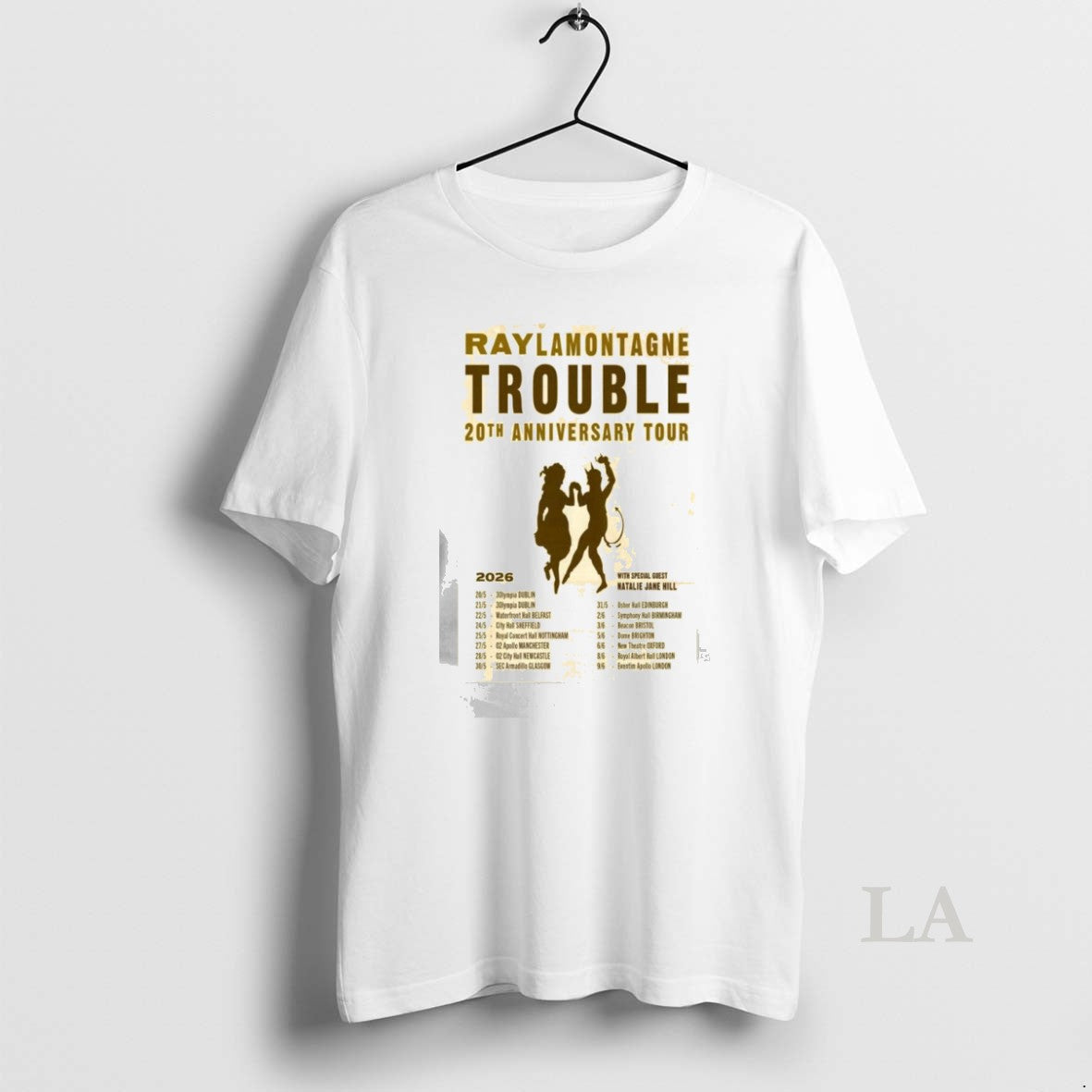 Original Ray Lamontagne Trouble 20th Anniversary Tour 2026 Shirt Hoodie Sweatshirt | PurePodTees.com