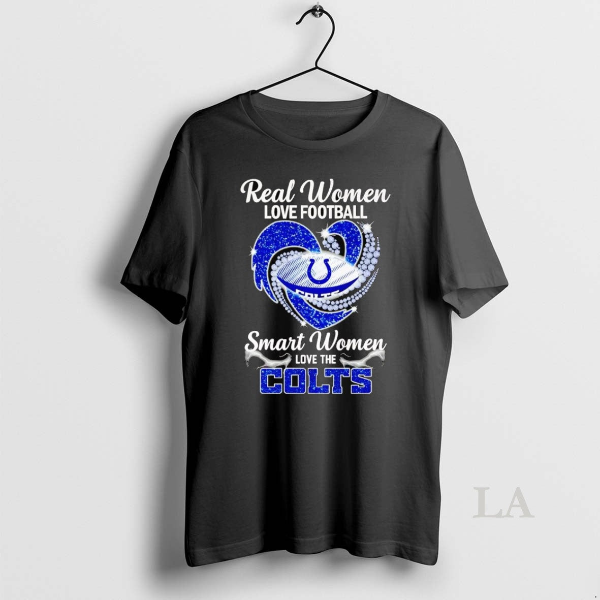 Original Real Women Love Football Smart Women Love The Colts Diamond Shirt Hoodie Sweatshirt | PurePodTees.com
