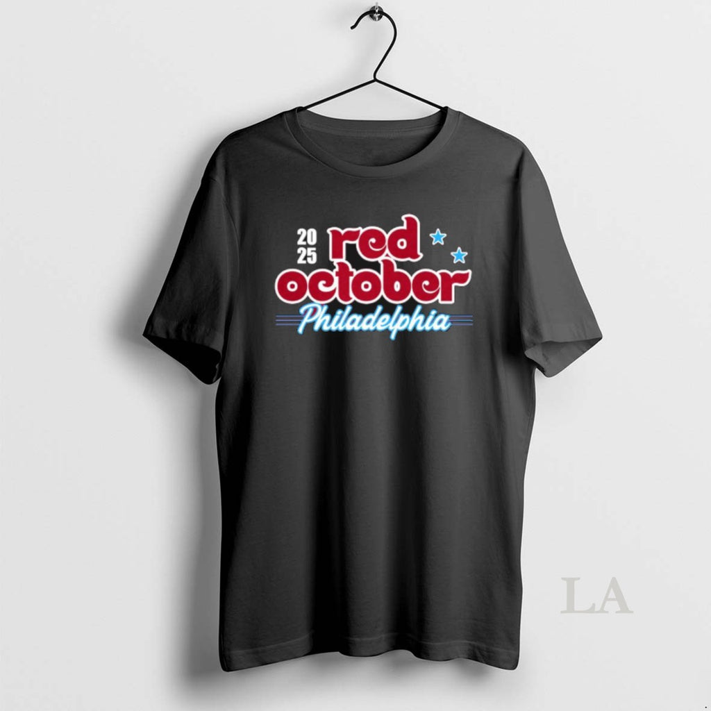 Original Red October Philadelphia Baseball 2025 Shirt Hoodie Sweatshirt | PurePodTees.com