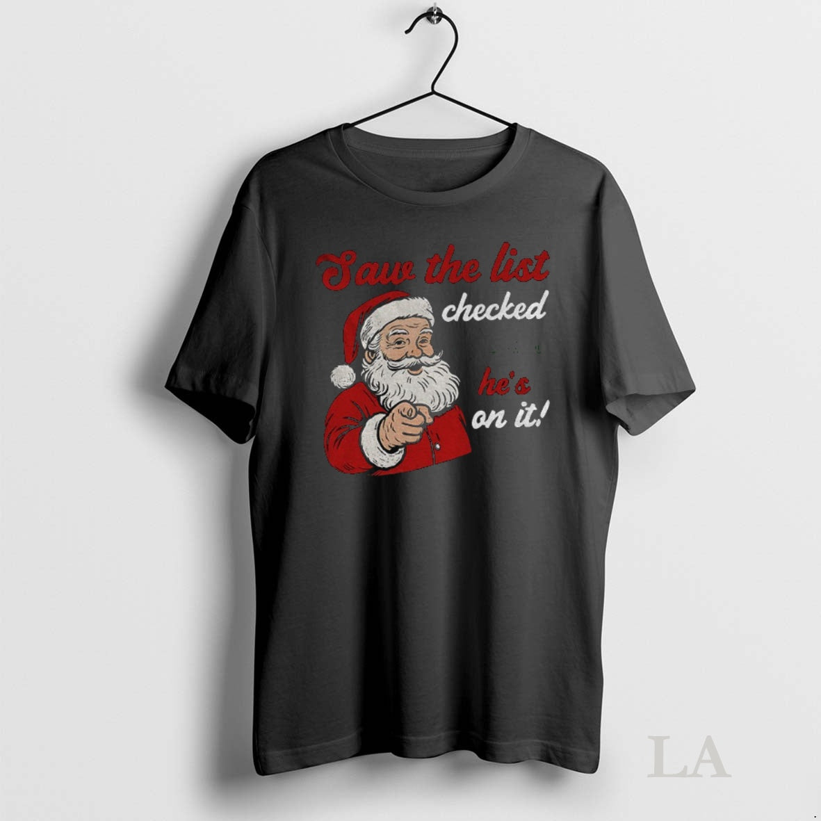 Original Release The Epstein Files Santa Saw The List Checked It Twice Hes On It Shirt Hoodie Sweatshirt | PurePodTees.com