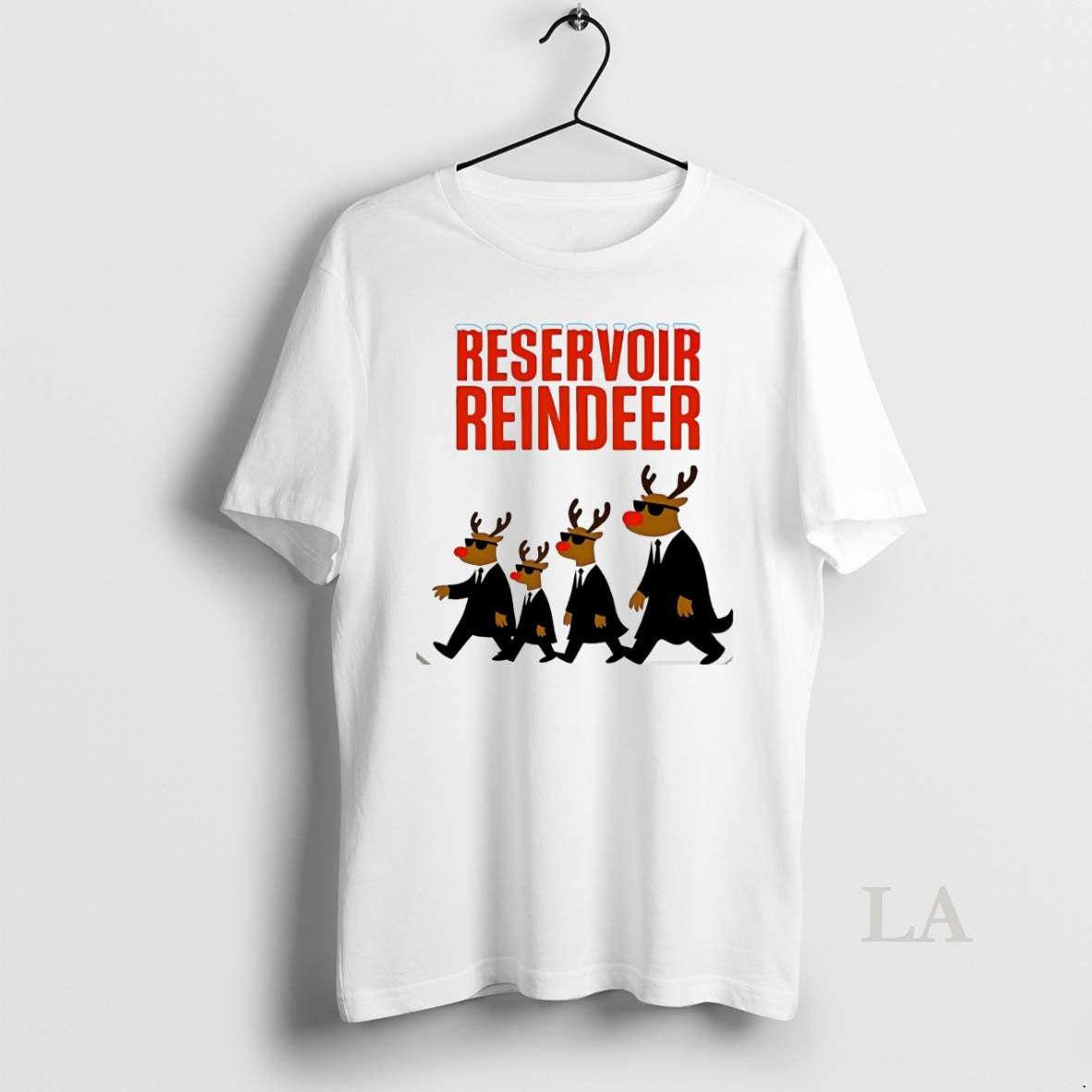 Original Reservoir Reindeer Christmas White Shirt Hoodie Sweatshirt | PurePodTees.com