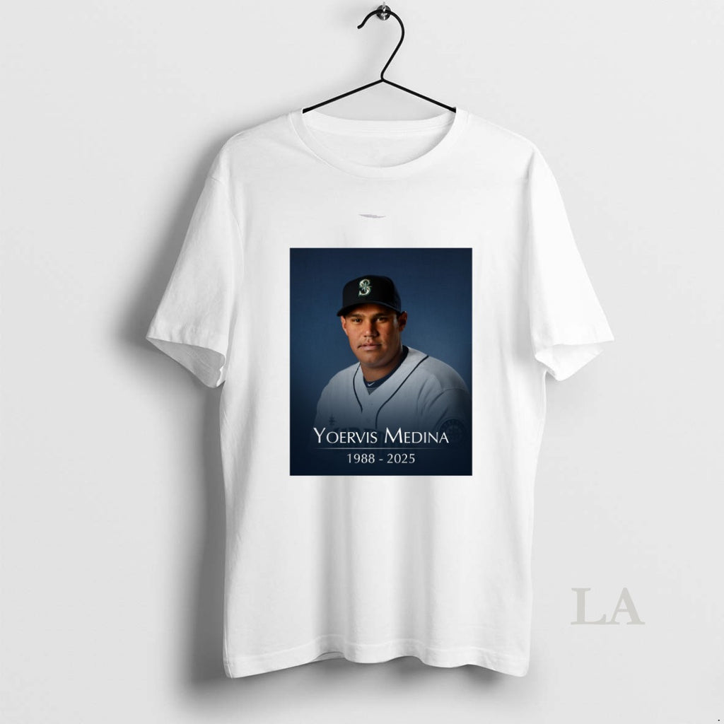 Original Rest In Peace Former Mariners Pitcher Yoervis Medina 1988 2025 Shirt Hoodie Sweatshirt | PurePodTees.com