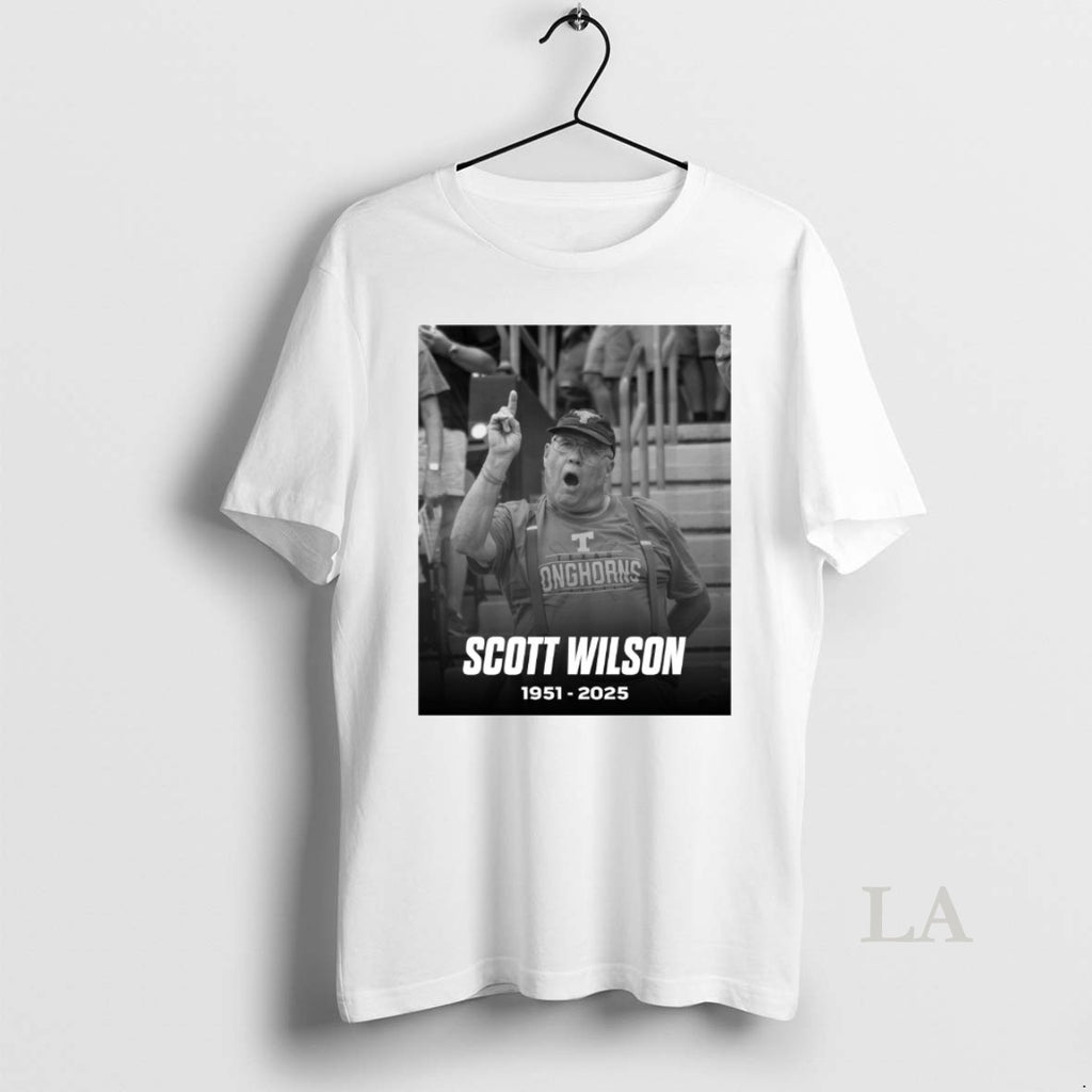 Original Rest In Peace Scott Wilson The Greatest Texas Fan Of All Time 1951 2025 Shirt Hoodie Sweatshirt | PurePodTees.com