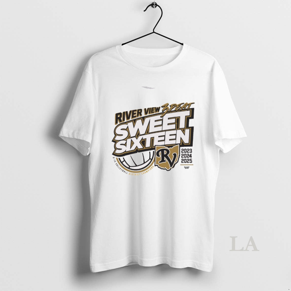 Original River View Volleyball District Champions 2025 3 Peat Sweet Sixteen D Iv Volleyball District Shirt Hoodie Sweatshirt