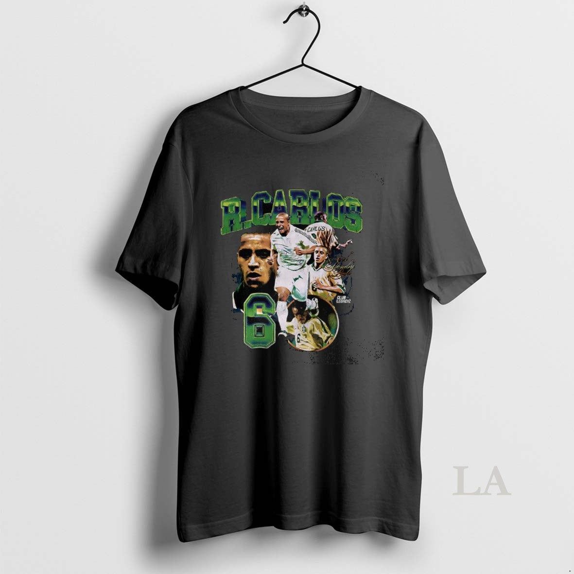 Original Roberto Carlos Number 6 Graphic Vintage Shirt Hoodie Sweatshirt | PurePodTees.com
