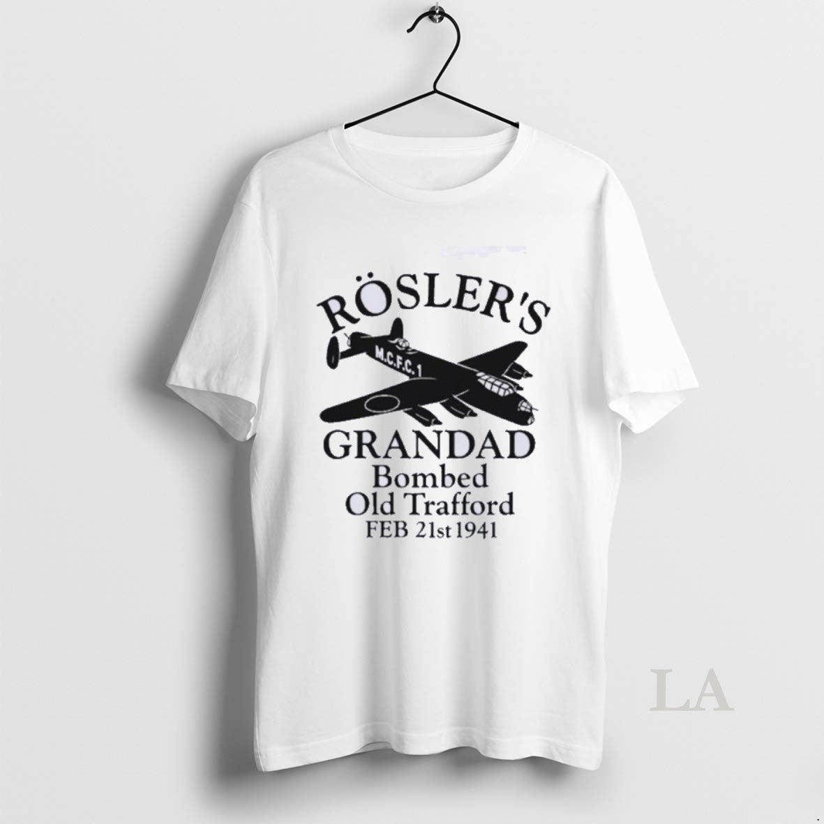 Original Roslers Grandad Bombed Old Trafford 1941 Manchester Football Shirt Hoodie Sweatshirt | PurePodTees.com