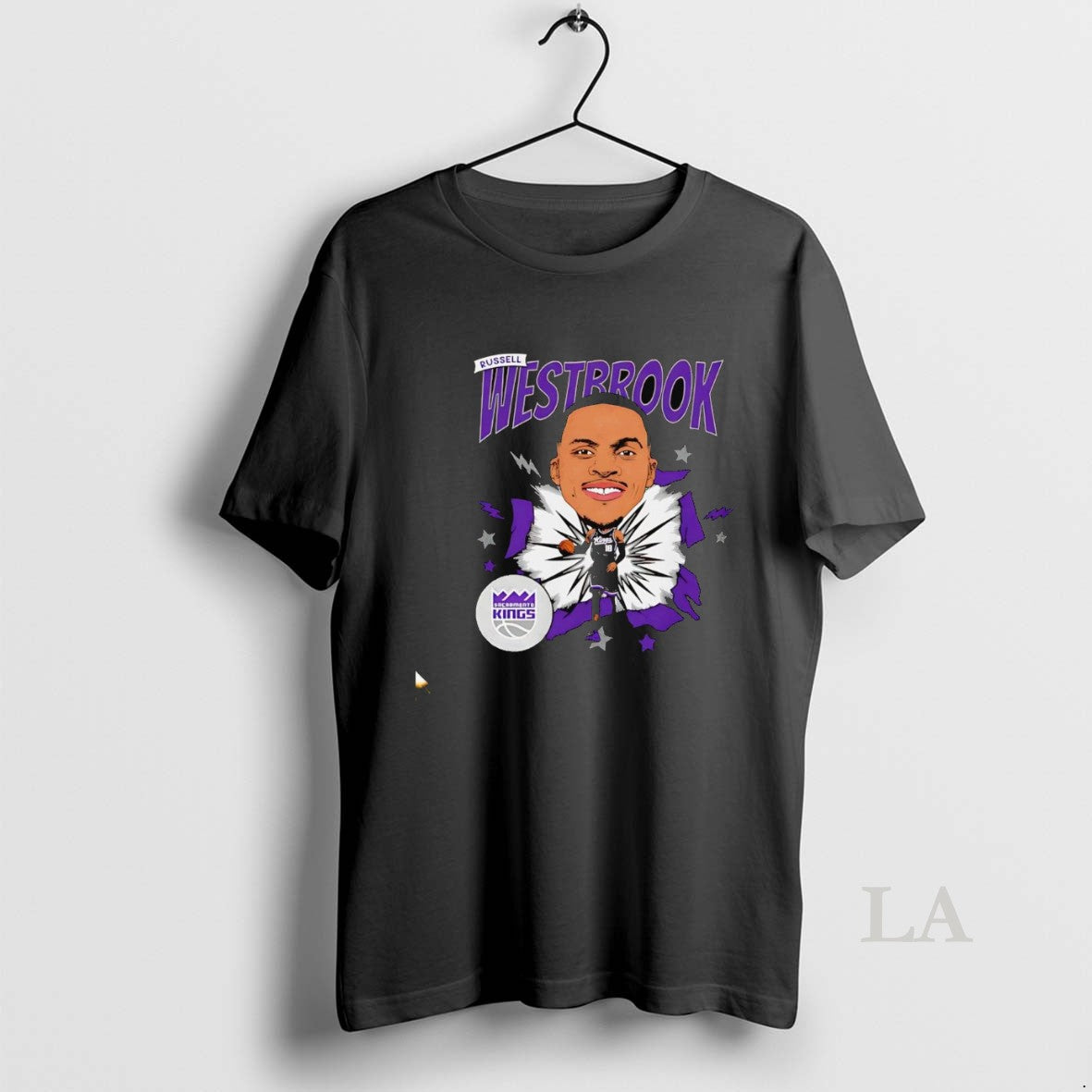 Original Russell Westbrook Caricature Sacramento Kings Shirt Hoodie Sweatshirt | PurePodTees.com