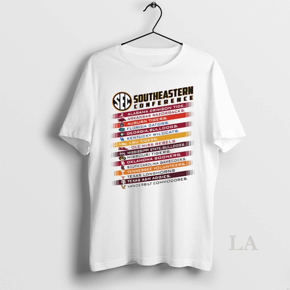 Original Sec All Teams Spelled Out Names Shirt Hoodie Sweatshirt | PurePodTees.com