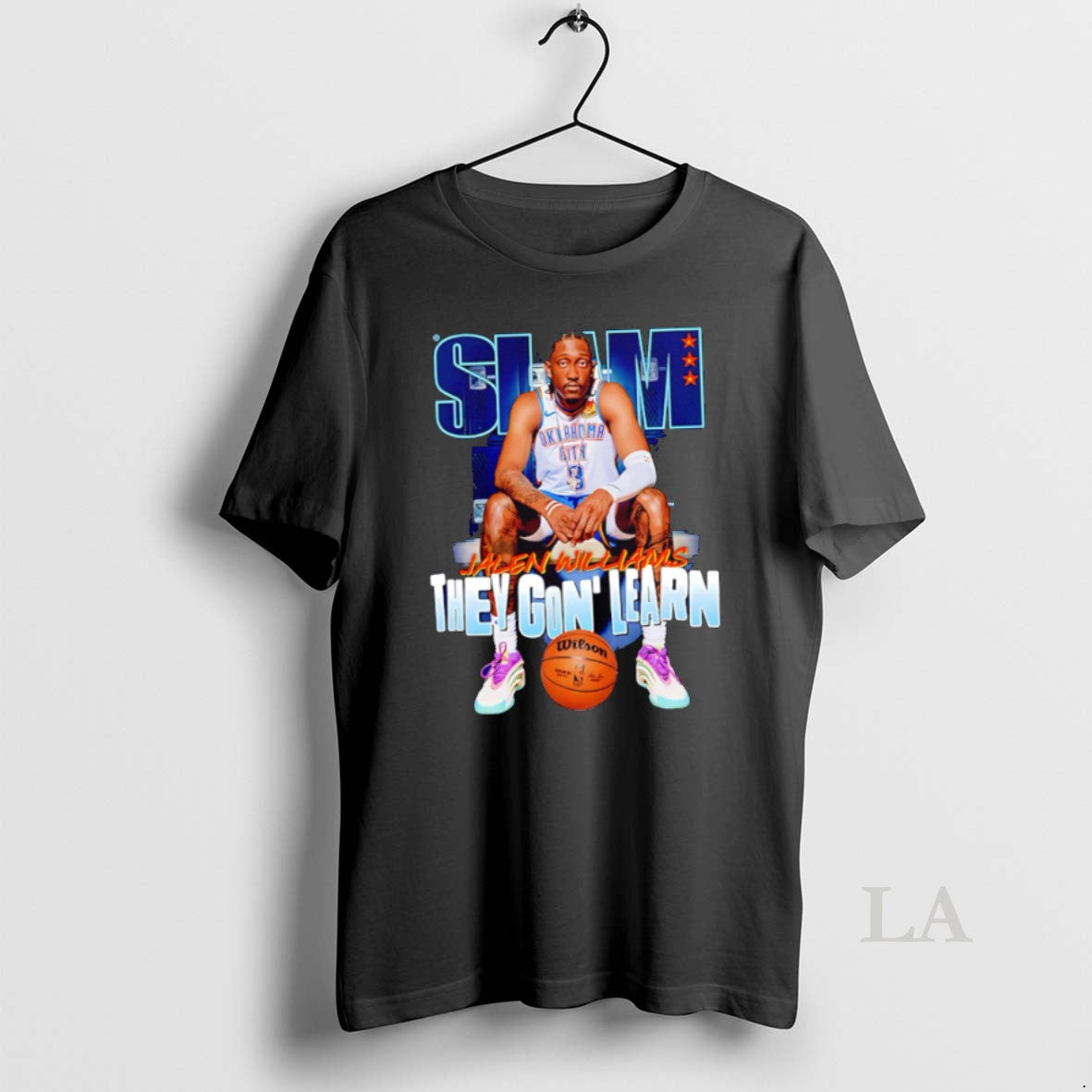 Original Slam Oklahoma City Thunder Jalen Williams They Gon Learn Shirt Hoodie Sweatshirt | PurePodTees.com