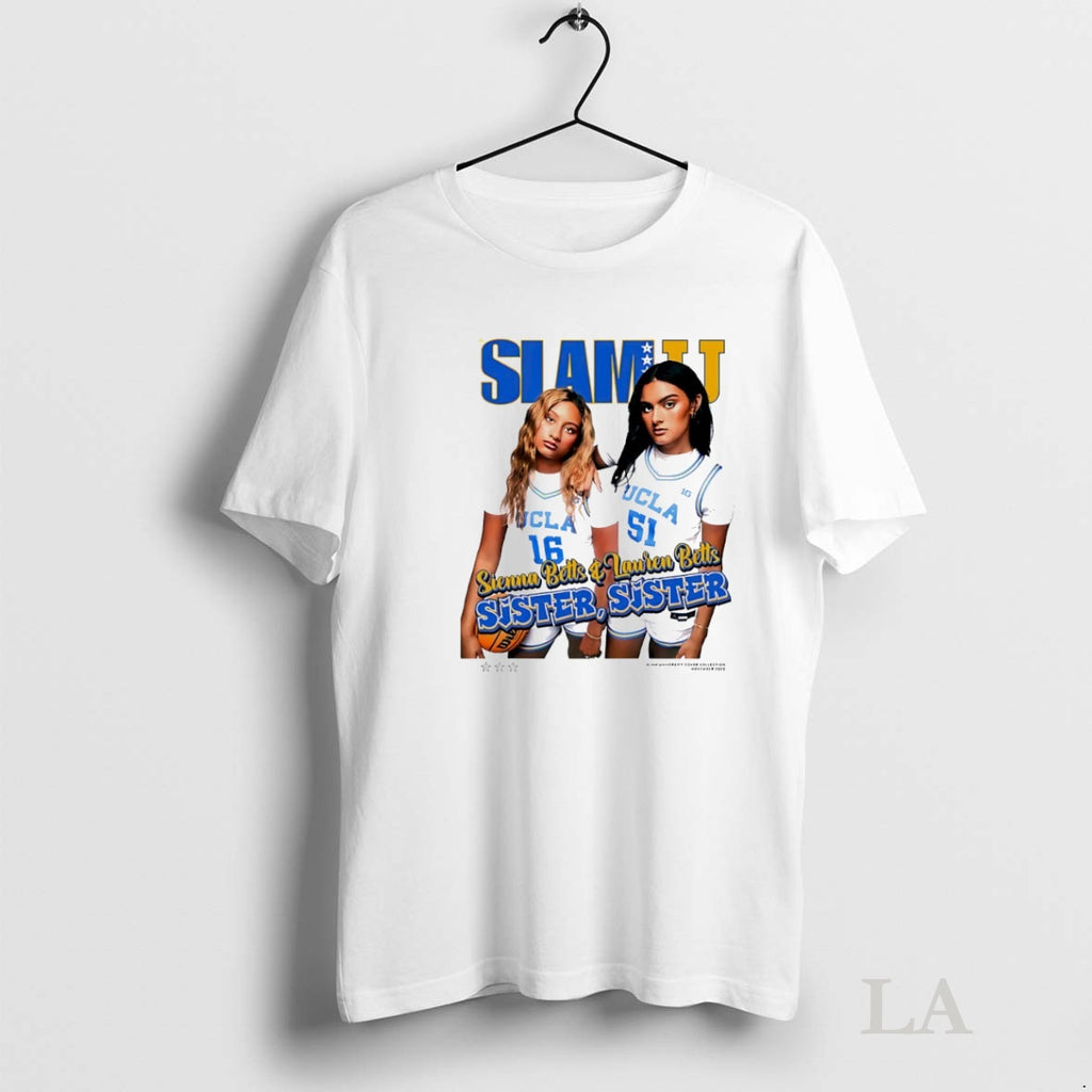 Original Slam Ucla Sienna Betts And Lauren Betts Sisters Sisters Circle Shirt Hoodie Sweatshirt | PurePodTees.com