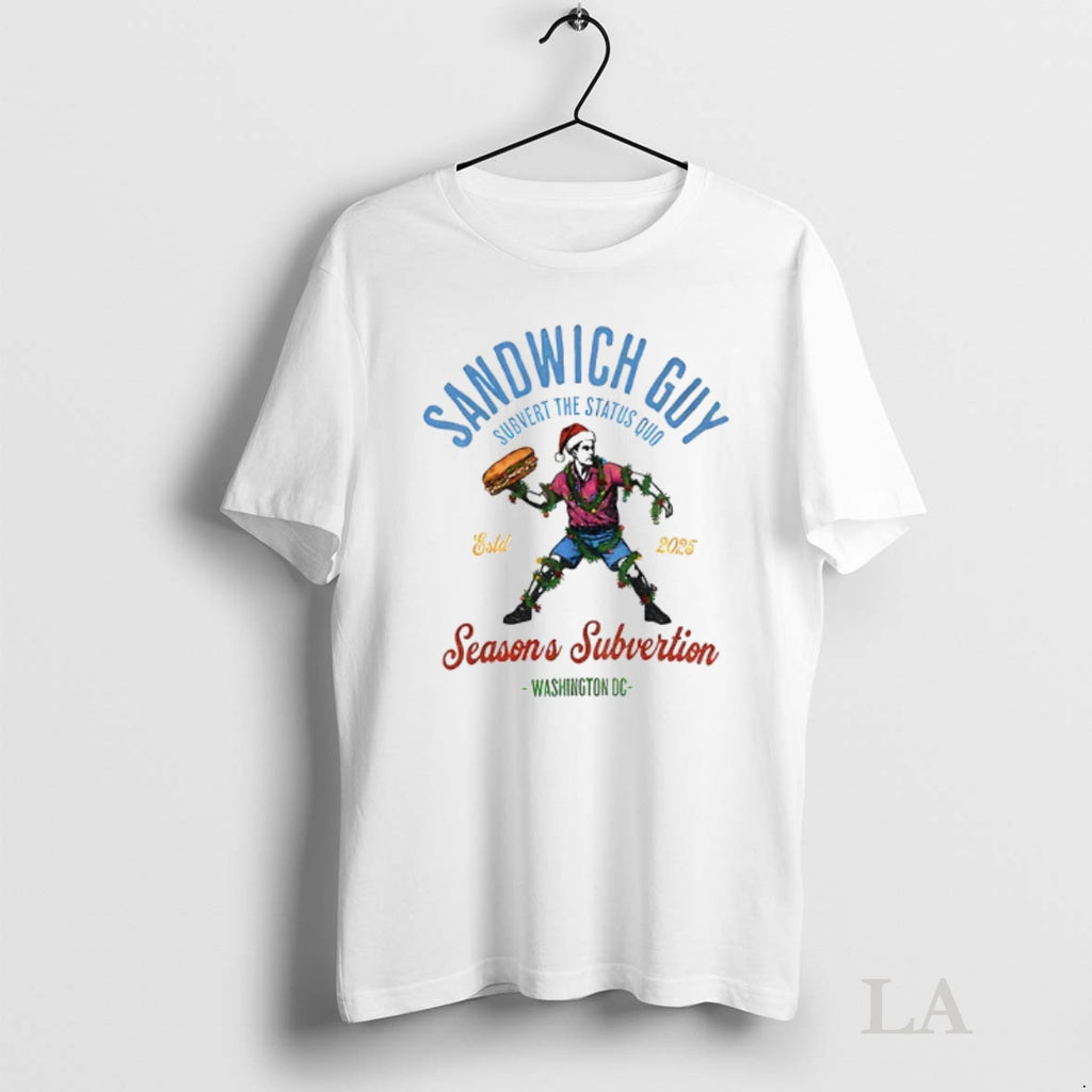 Original Sandwich Guy Merry Resistmas Seasons Subvertion Washington Dc Shirt Hoodie Sweatshirt | PurePodTees.com