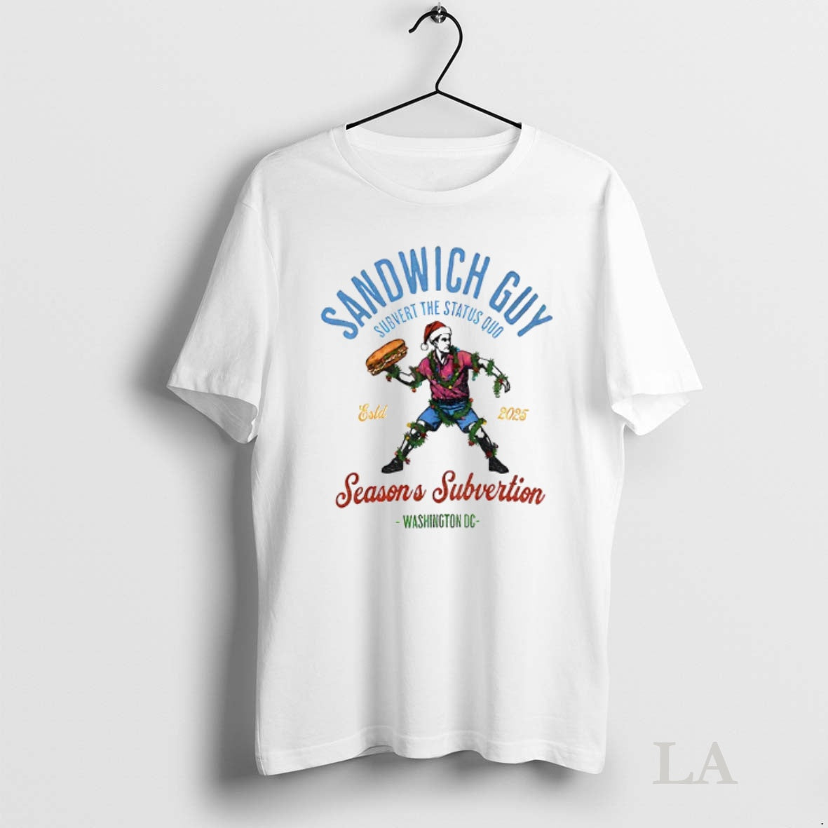 Original Sandwich Guy Merry Resistmas Seasons Subvertion Washington Dc Shirt Hoodie Sweatshirt | PurePodTees.com