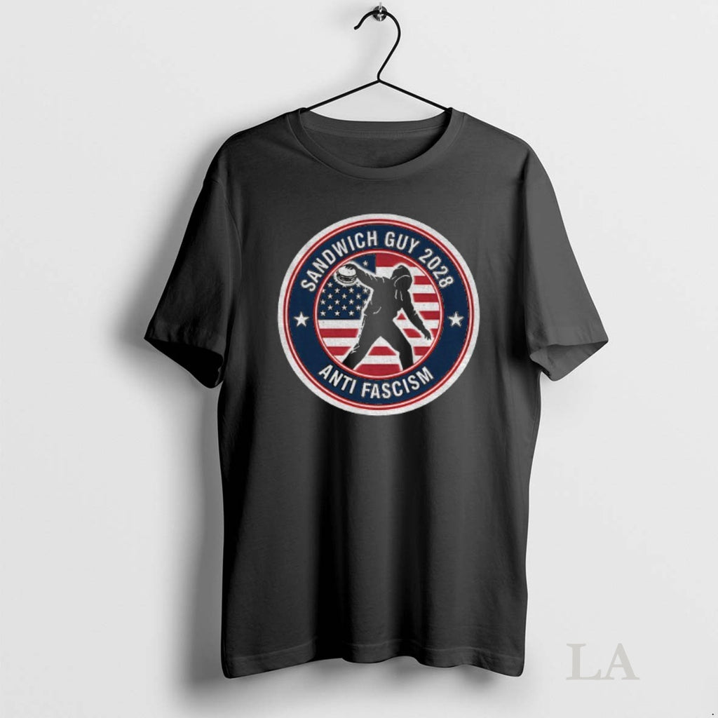 Original Sandwich Guy Resist 2025 Anti Fascism Ameircan Flag Shirt Hoodie Sweatshirt | PurePodTees.com