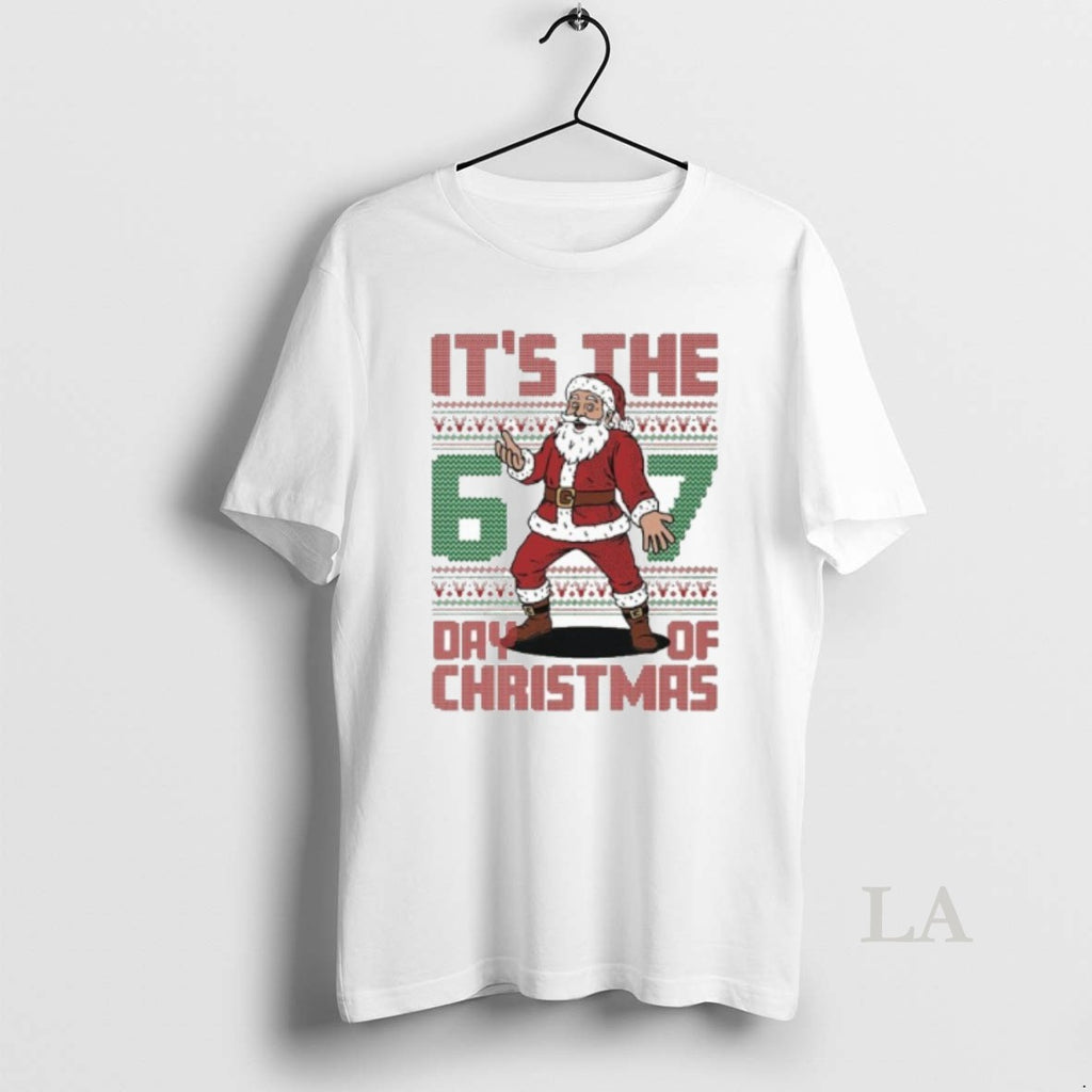 Original Santa Claus 6 7 Day Of Christmas Ugly Shirt Hoodie Sweatshirt | PurePodTees.com