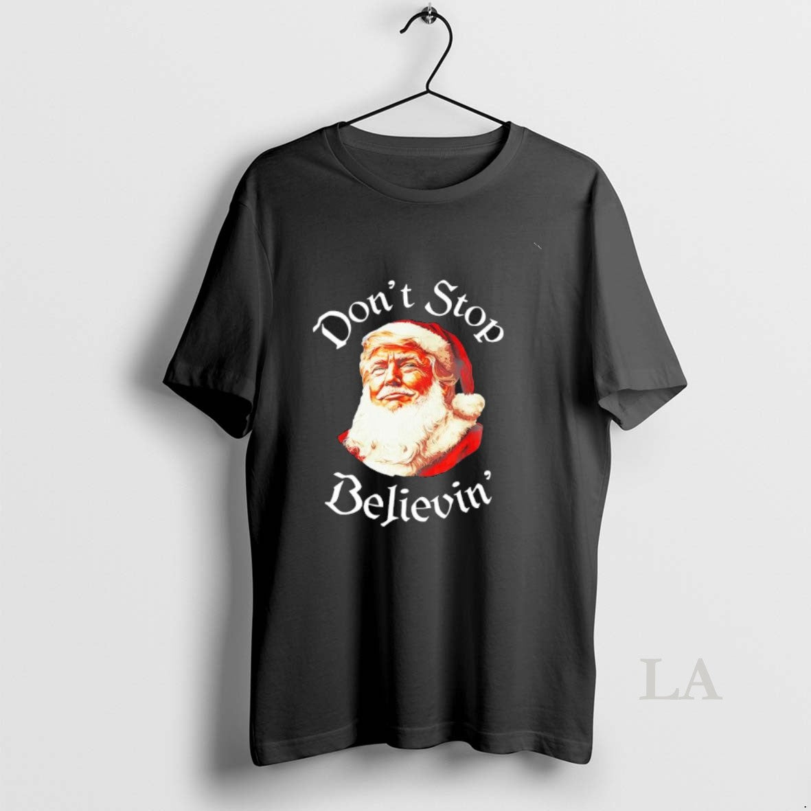 Original Santa Claus Trump Dont Stop Believin Christmas Shirt Hoodie Sweatshirt | PurePodTees.com