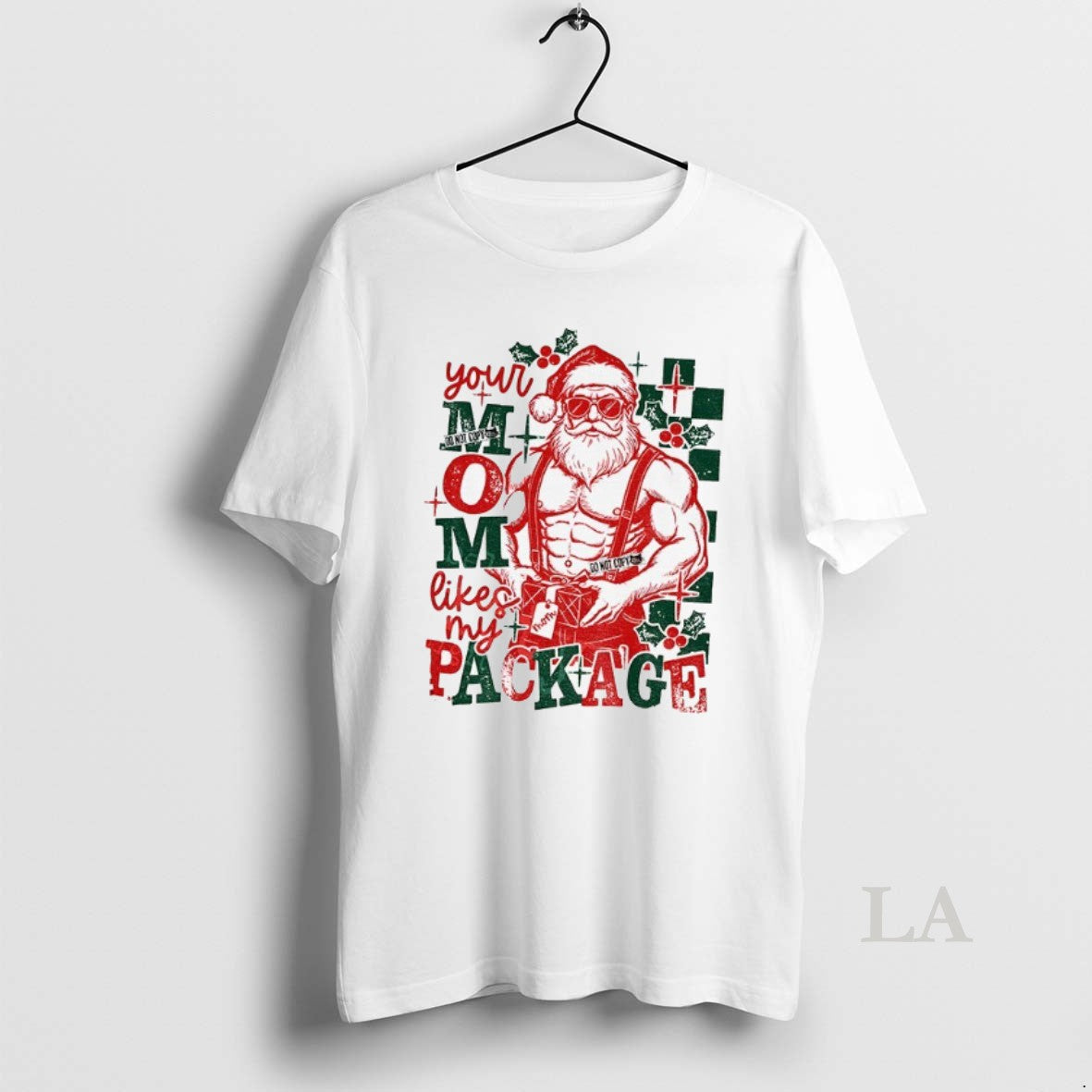 Original Santa Claus Your Mom Likes My Package Funny Christmas Shirt Hoodie Sweatshirt | PurePodTees.com