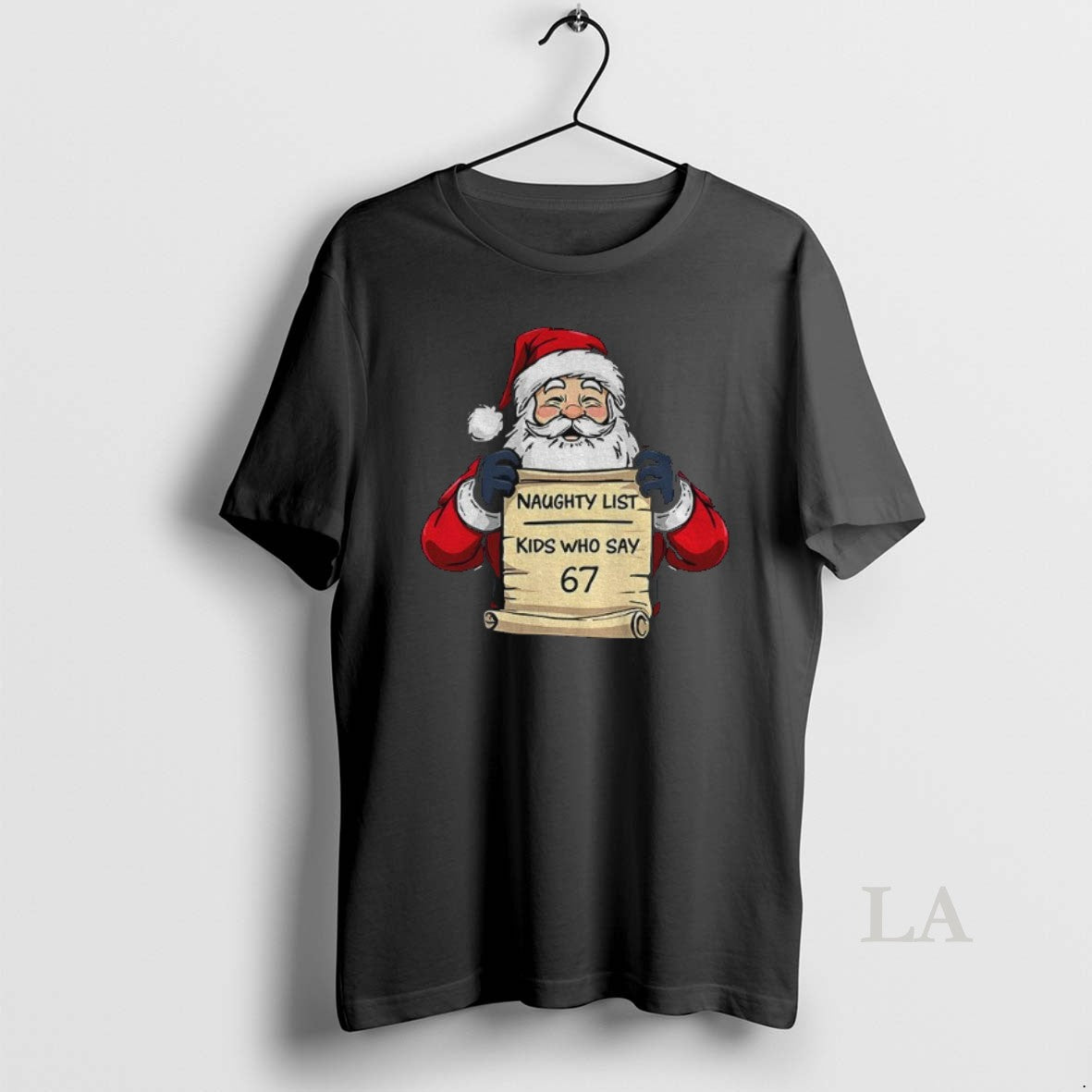 Original Santa Claus Naughty List Kids Who Say 67 Merry Christmas Shirt Hoodie Sweatshirt | PurePodTees.com