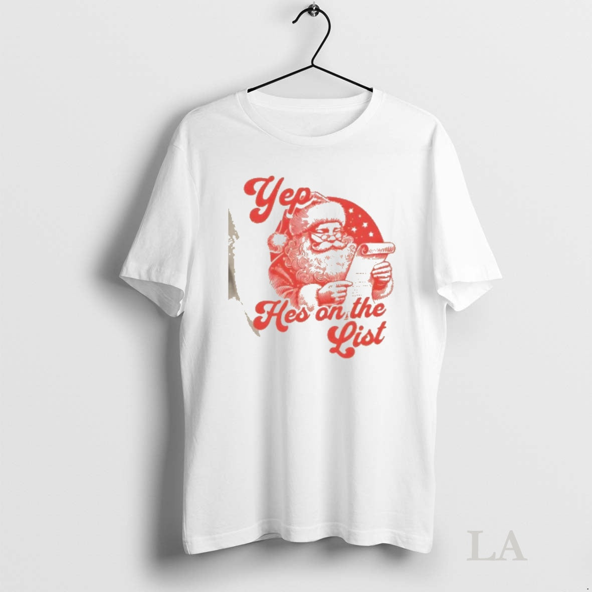 Original Santa Claus Yep Hes On The List Christmas Shirt Hoodie Sweatshirt | PurePodTees.com