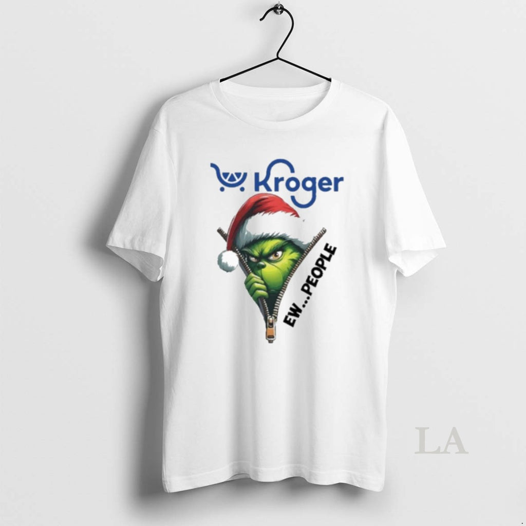 Original Santa Grinch Kroger Logo Ew Shirt Hoodie Sweatshirt | PurePodTees.com