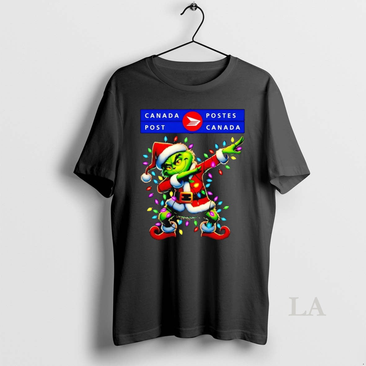 Original Santa Grinch Dabbing Canada Post Christmas Light Shirt Hoodie Sweatshirt | PurePodTees.com