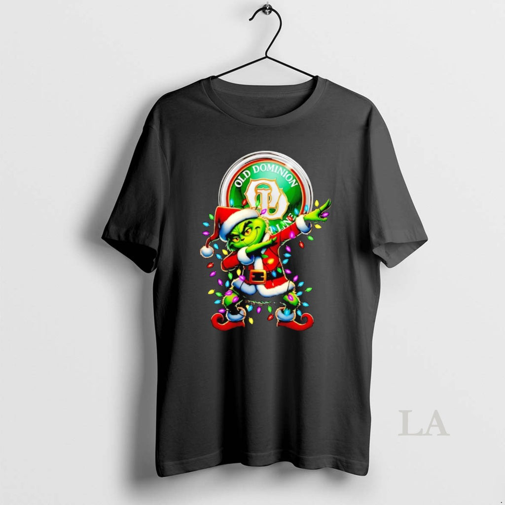 Original Santa Grinch Dabbing Old Dominion Christmas Light Shirt Hoodie Sweatshirt | PurePodTees.com