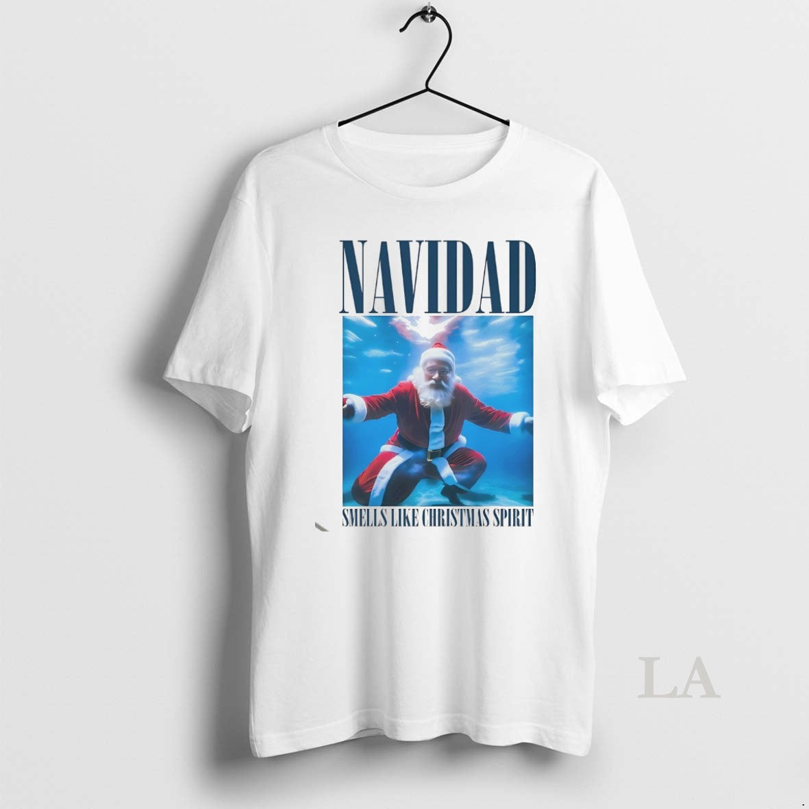Original Santa Navidad Smells Like Christmas Spirit White Shirt Hoodie Sweatshirt | PurePodTees.com