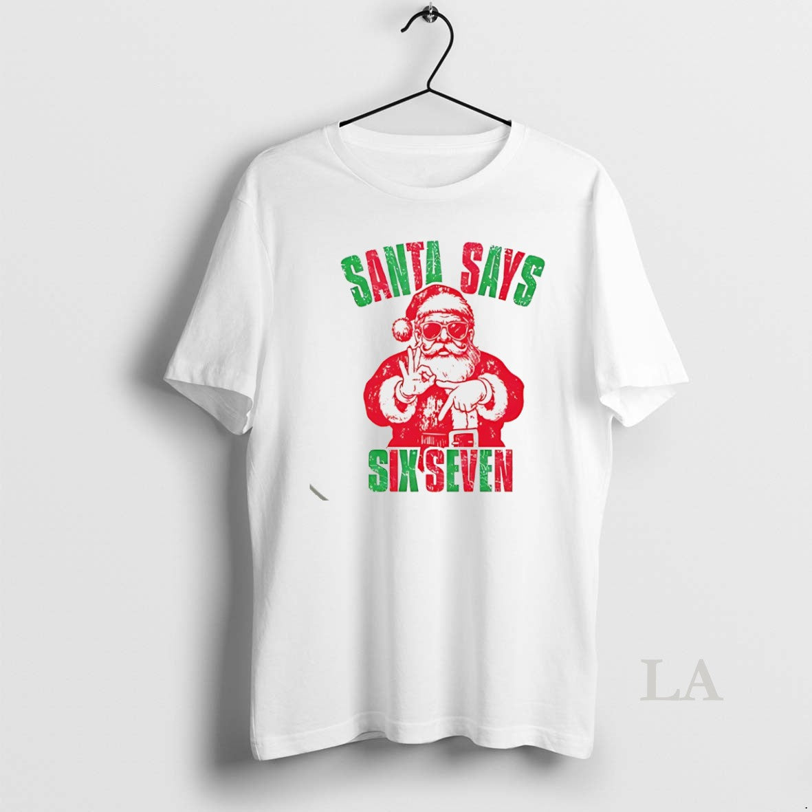Original Santa Six Seven Christmas White Shirt Hoodie Sweatshirt | PurePodTees.com