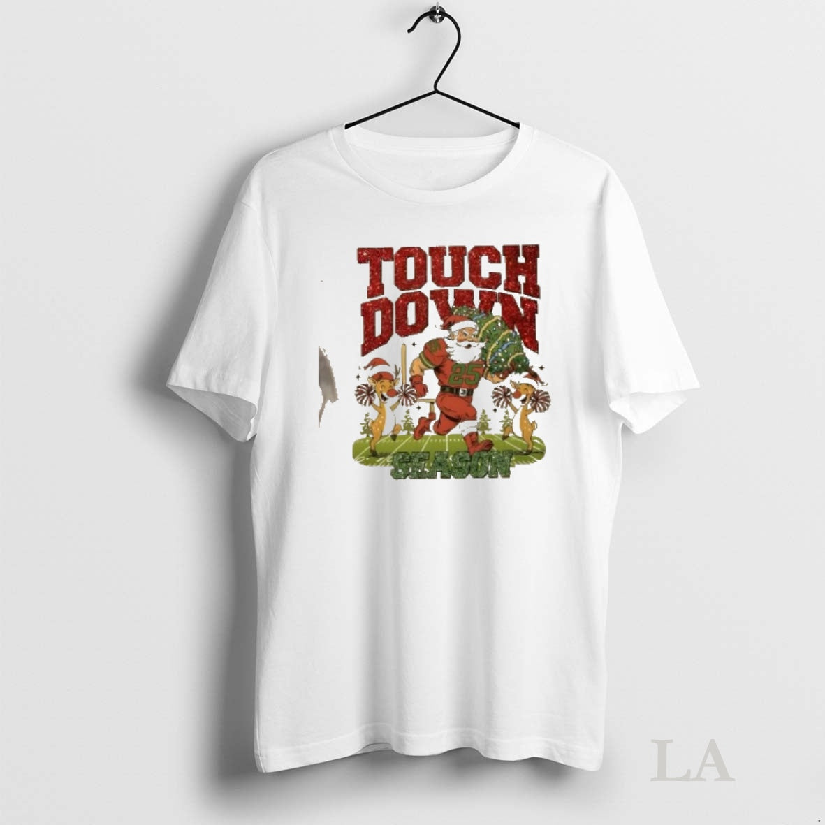 Original Santa Touchdown Season Christmas Game Day Shirt Hoodie Sweatshirt | PurePodTees.com