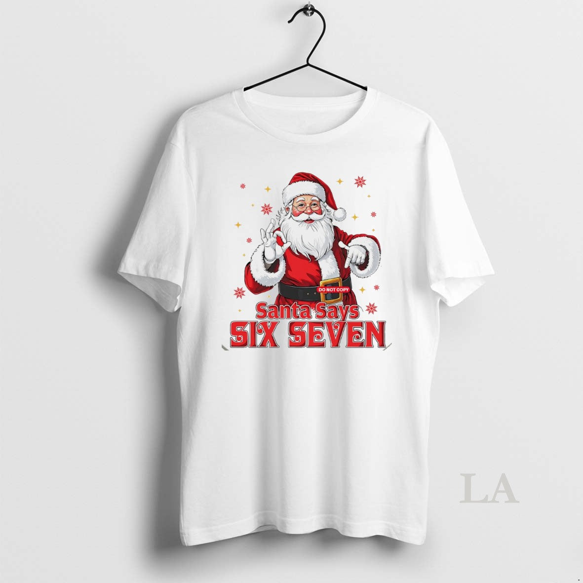 Original Santa Says Six Seven Christmas White Shirt Hoodie Sweatshirt | PurePodTees.com