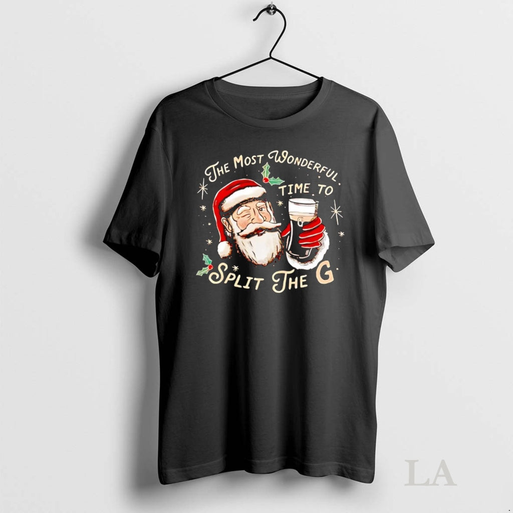 Original Santa The Most Wonderful Time To Split The G Christmas Shirt Hoodie Sweatshirt | PurePodTees.com