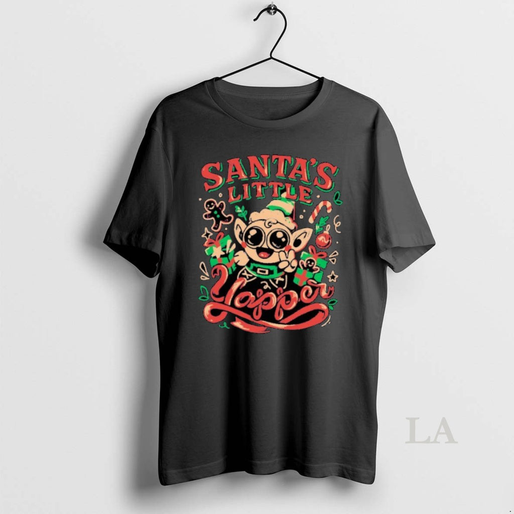 Original Santas Little Yapper Christmas Shirt Hoodie Sweatshirt | PurePodTees.com