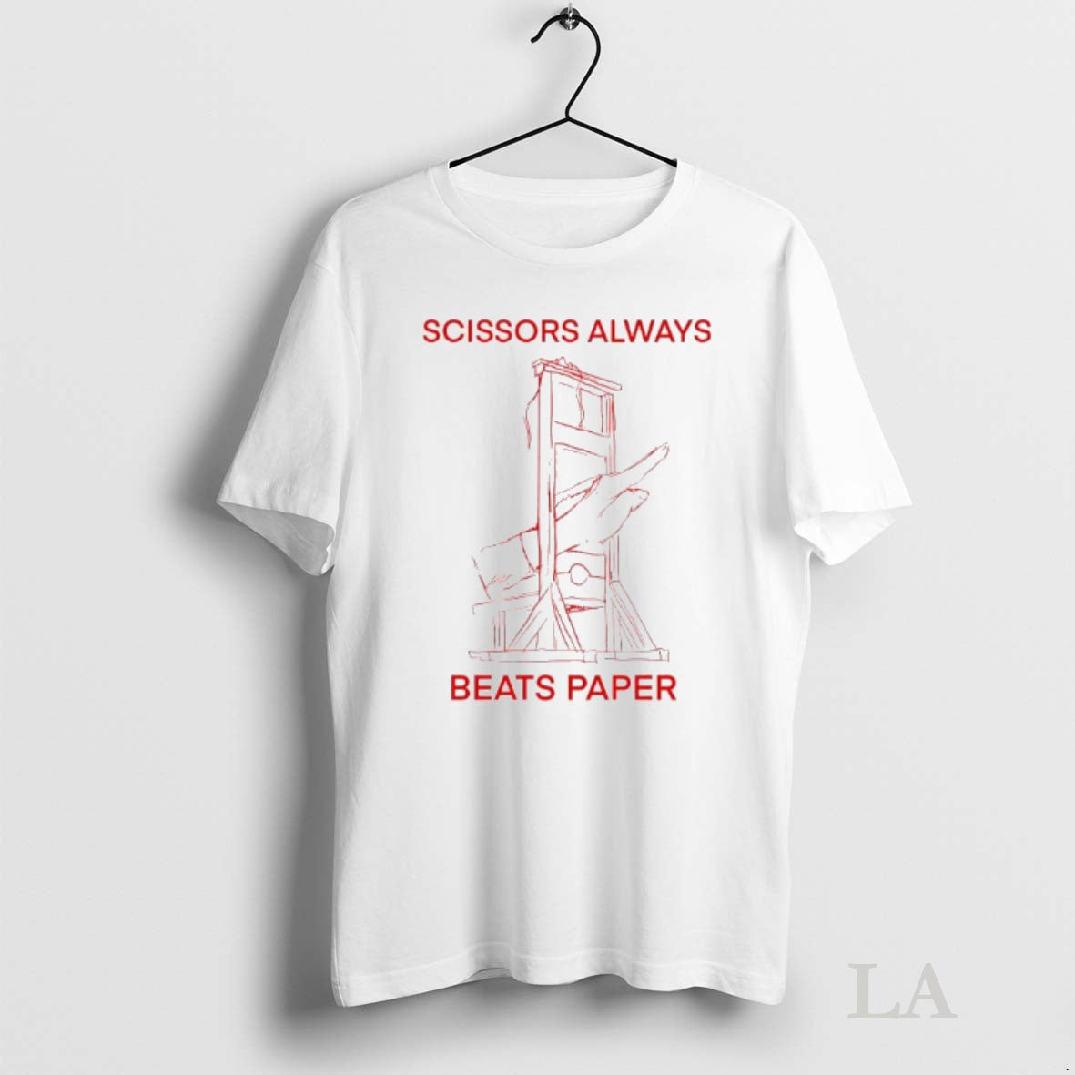 Original Scissors Always Beats Paper Guillotine Sketch Graphic Shirt Hoodie Sweatshirt | PurePodTees.com