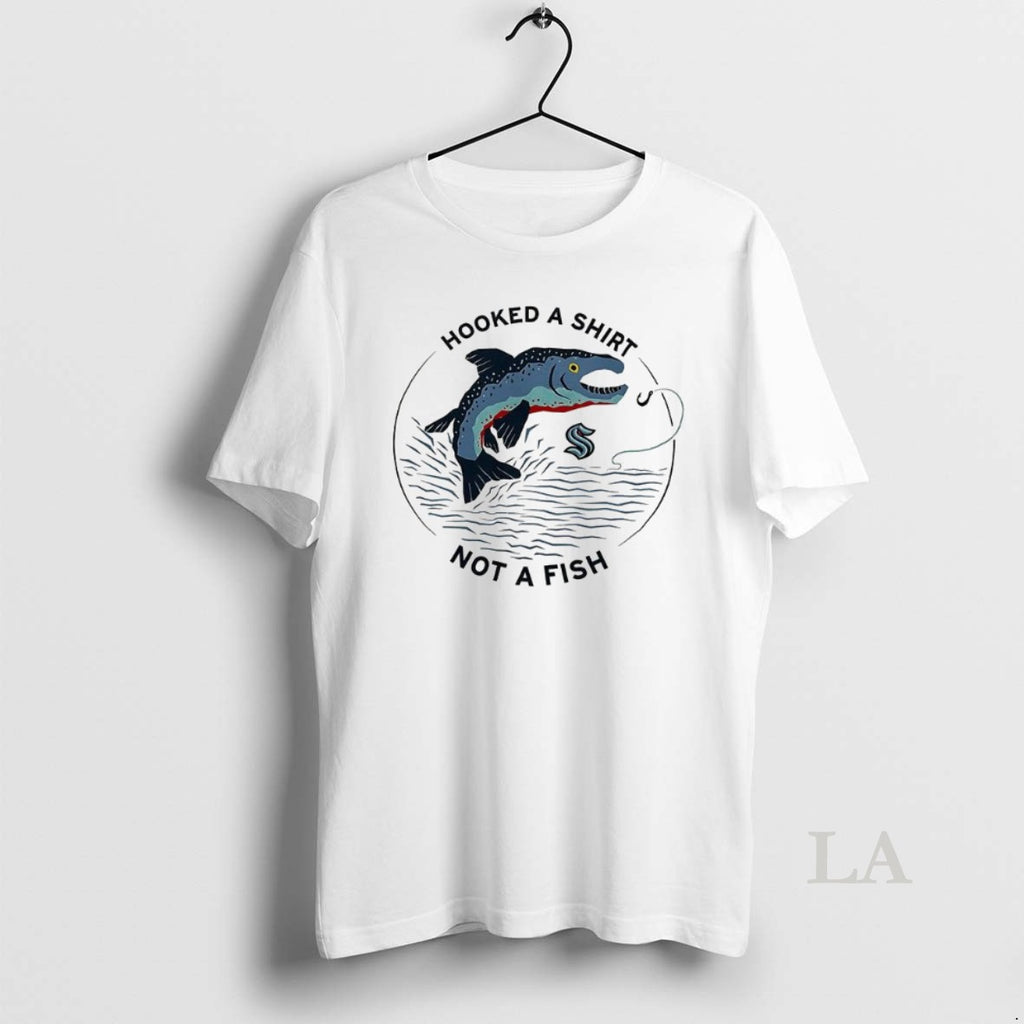Original Seattle Kraken Hooked Not A Fish Shirt Hoodie Sweatshirt | PurePodTees.com