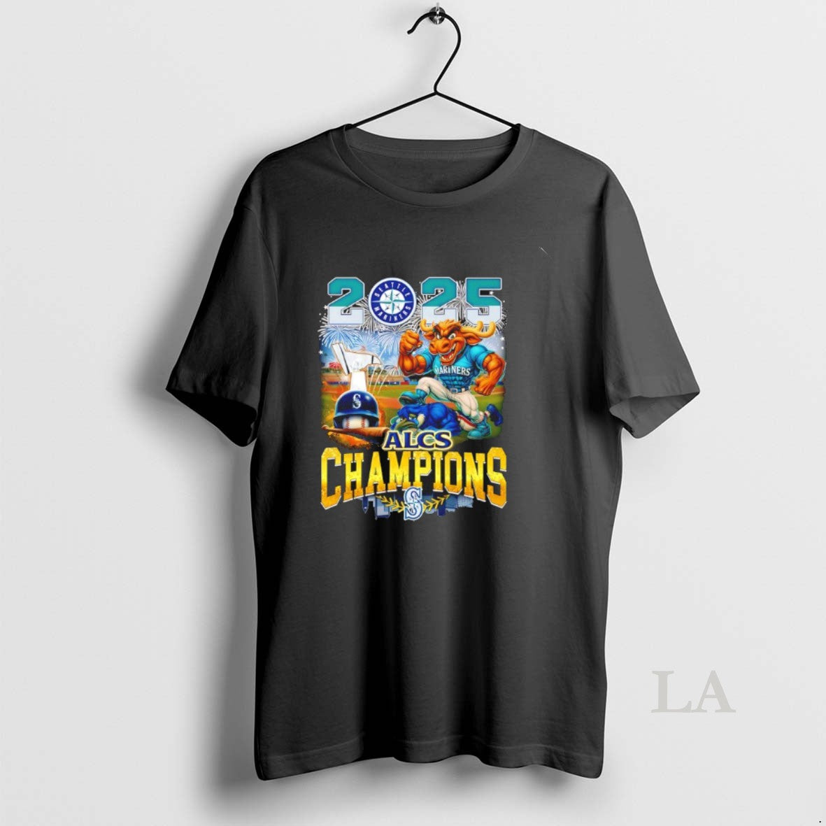 Original Seattle Mariners Baseball 2025 Alcs Champions Signatures Mascot Shirt Hoodie Sweatshirt | PurePodTees.com