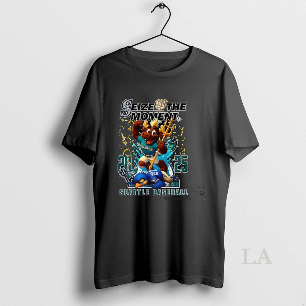 Original Seattle Mariners Beat Toronto Blue Jays Seize The Moment 2025 Shirt Hoodie Sweatshirt | PurePodTees.com