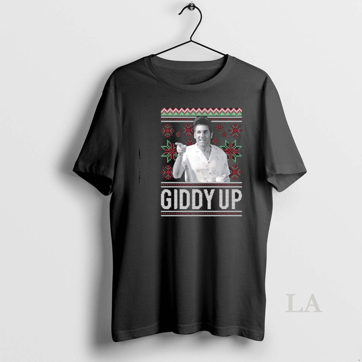 Original Seinfeld Kramer Giddy Up 2025 Christmas Ugly Shirt Hoodie Sweatshirt | PurePodTees.com