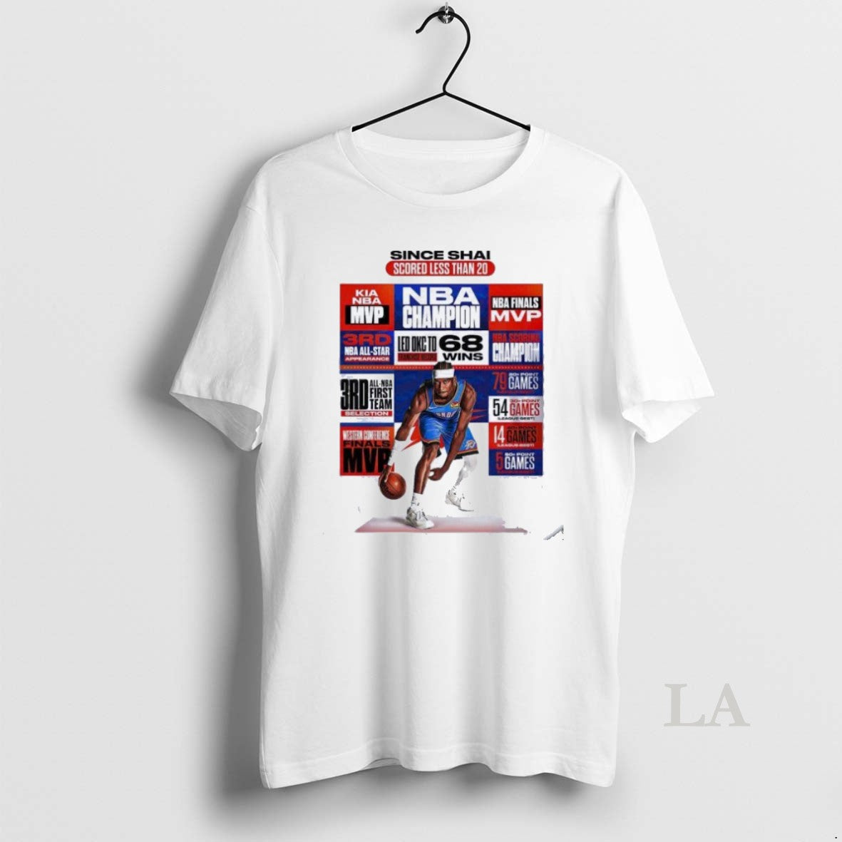 Original Shai Gilgeous Alexander 79 Straight 20 Point Games Tied With Oscar Robertson Nba Shirt Hoodie Sweatshirt