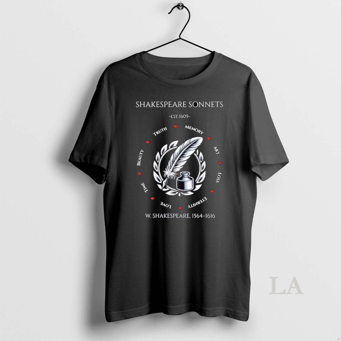 Original Shakespeare Sonnets Est 1609 Truth Memory Art Loss Eternity Love Time Beauty Shirt Hoodie Sweatshirt