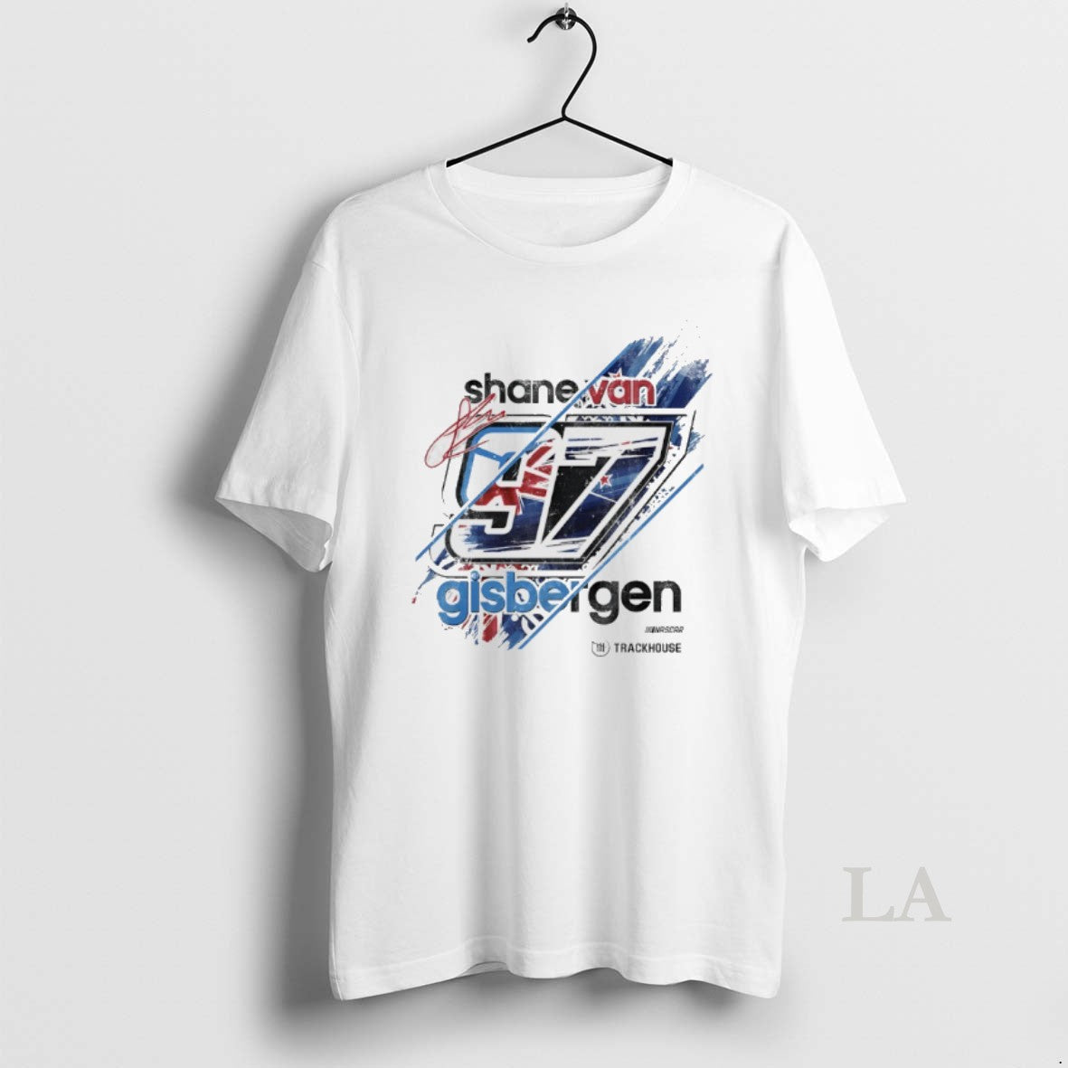 Original Shane Van Gisbergen 97 Trackhouse Racing Team 2026 Driver Flag Signature Shirt Hoodie Sweatshirt | PurePodTees.com