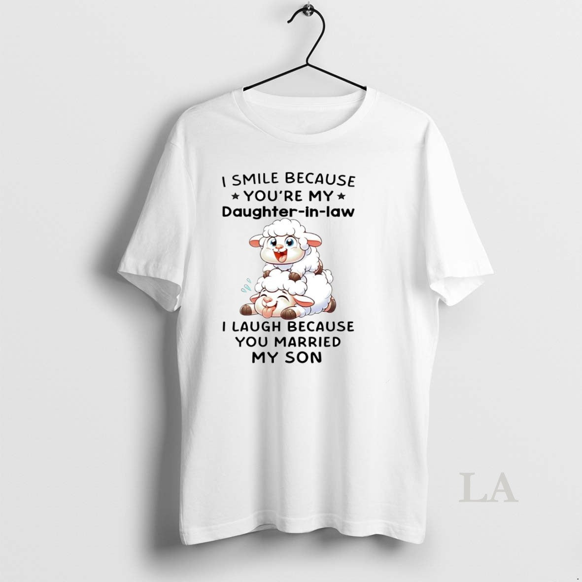 Original Sheep I Smile Because Youre My Daughter In Law I Laugh Shirt Hoodie Sweatshirt | PurePodTees.com