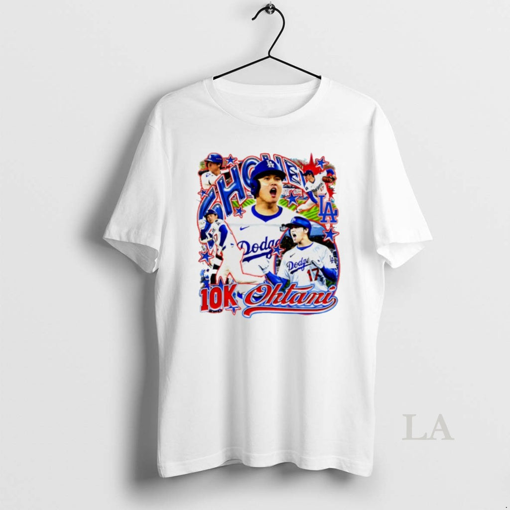 Original Shohei Ohtani 10k Los Angeles Dodgers Graphic Shirt Hoodie Sweatshirt | PurePodTees.com