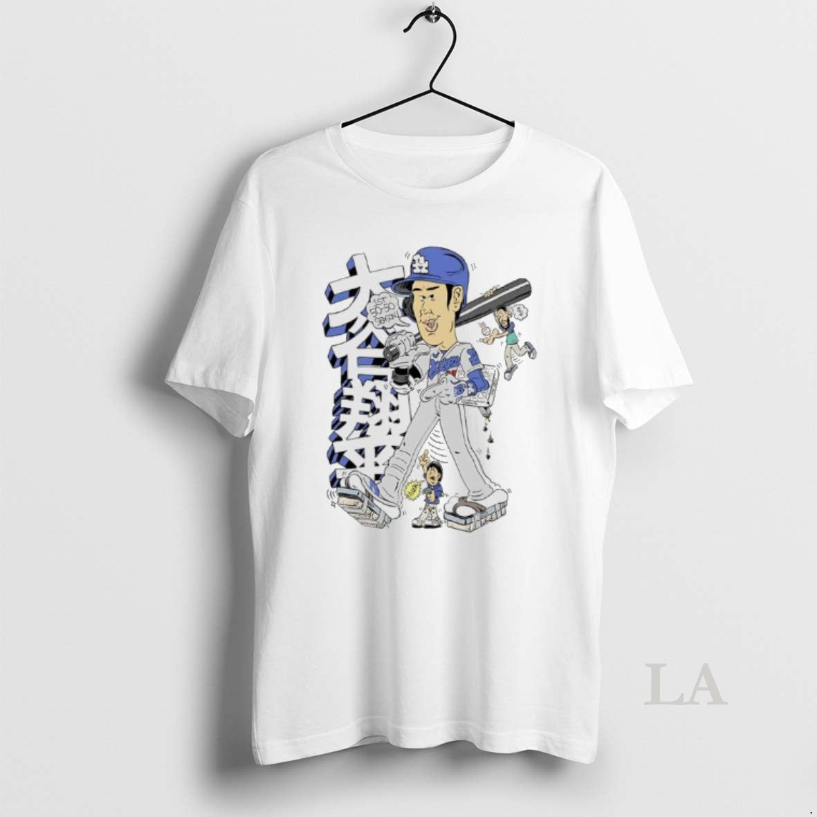Original Shohei Ohtani 1st 50 50 Season Los Angeles Dodgers Caricature Shirt Hoodie Sweatshirt | PurePodTees.com