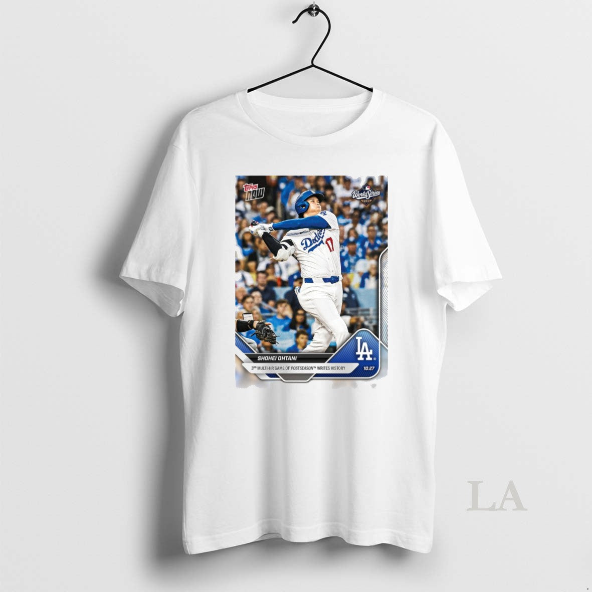 Original Shohei Ohtani 2025 Mlb Topps Los Angeles Dodgers 3rd Multi Hr Game Of Postseason Shirt Hoodie Sweatshirt