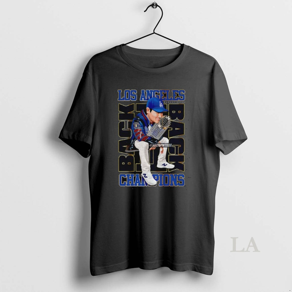 Original Shohei Ohtani Hold Trophy Los Angeles Dodgers World Series Champions Back To Back 2025 Shirt Hoodie Sweatshirt