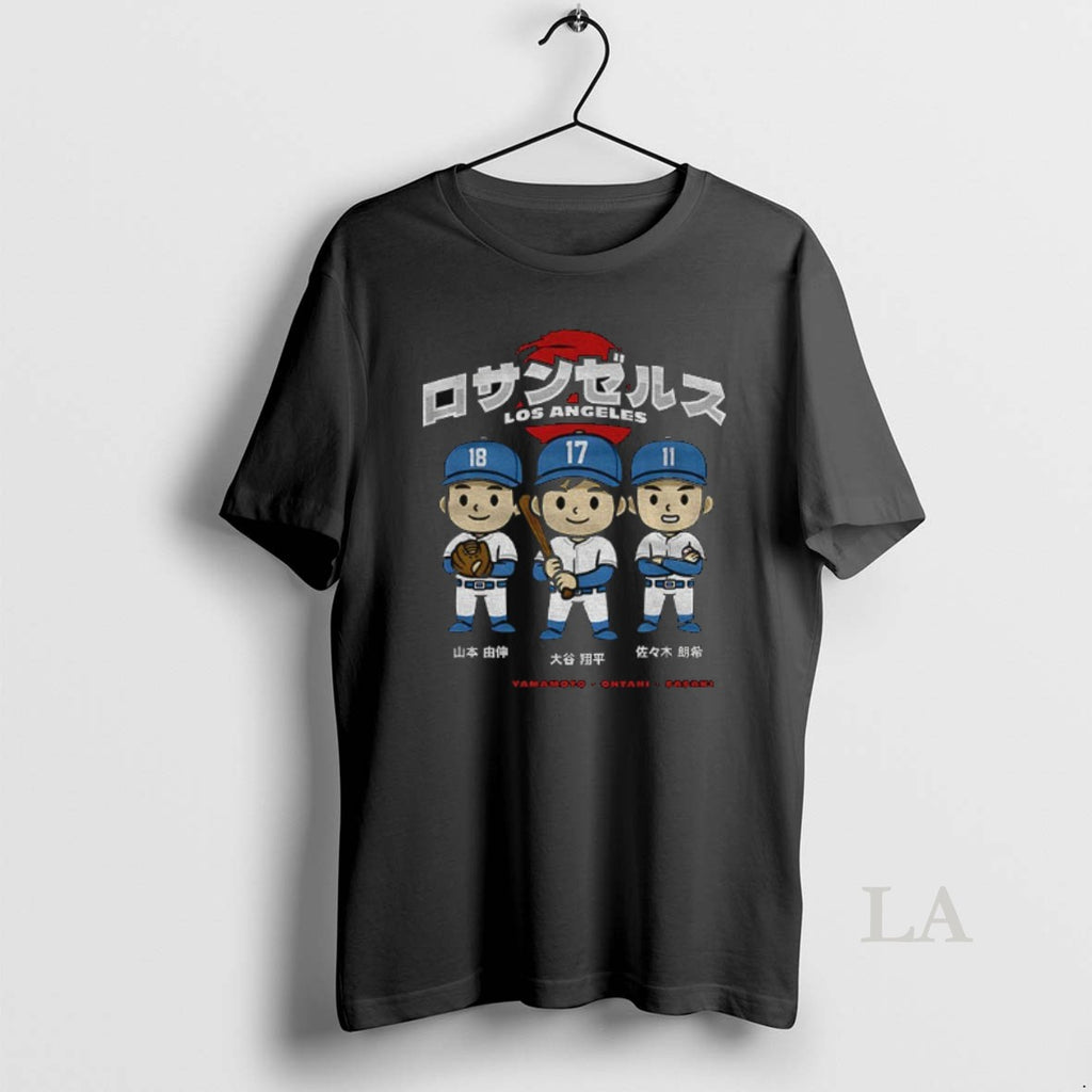 Original Shohei Ohtani Vs Yoshinobu Yamamoto Los Angeles Champions Back To Back World Series Graphic Shirt Hoodie Sweatshirt