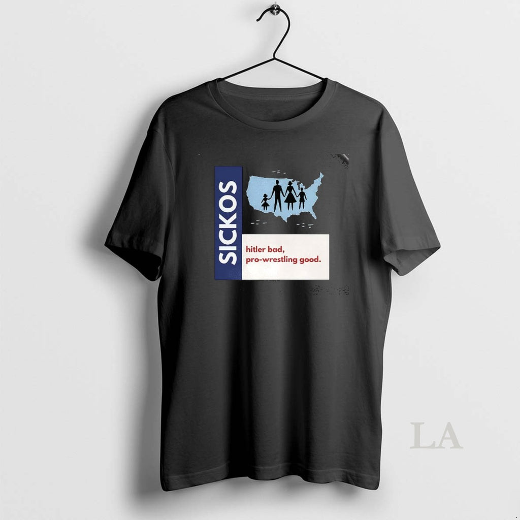 Original Sickos Pro Wrestling Good Usa Map Shirt Hoodie Sweatshirt | PurePodTees.com