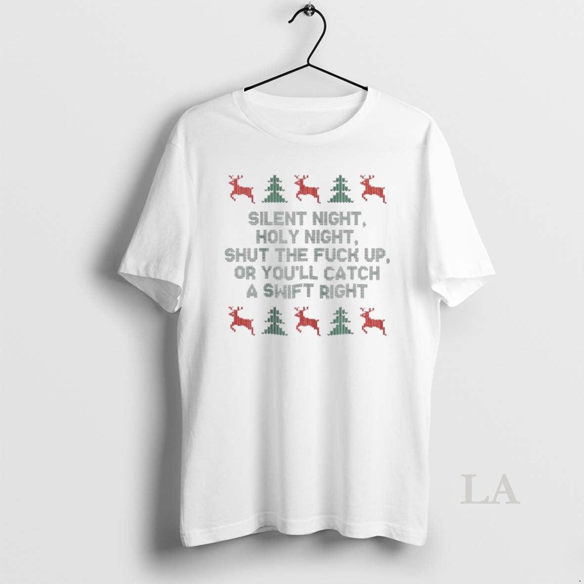 Original Silent Night Holy Night Shut The Fuck Up Or Youll Catch A Swift Right Shirt Hoodie Sweatshirt | PurePodTees.com