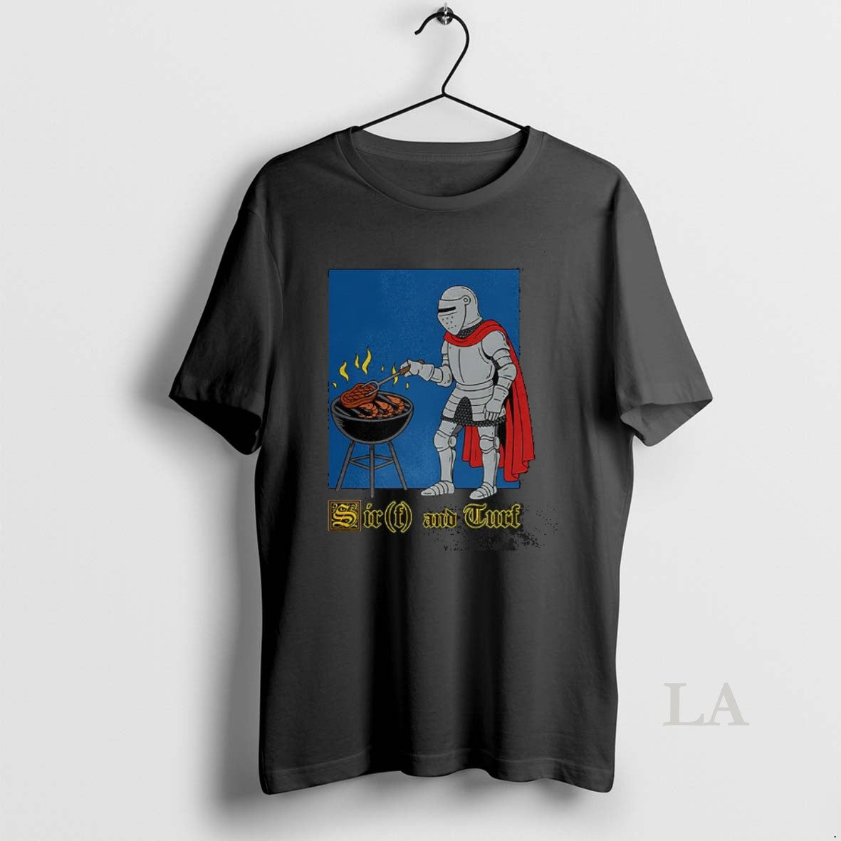 Original Sirf And Turf Knight Is Grilling Meat Shirt Hoodie Sweatshirt | PurePodTees.com